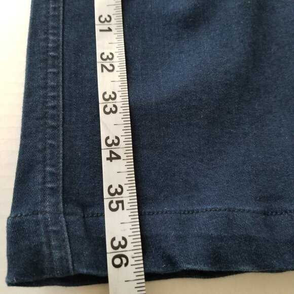 NYDJ Marilyn Straight Size 14 Jeans Button Fly Denim Patch Pocket Sailor Capsule - Picture 9 of 12